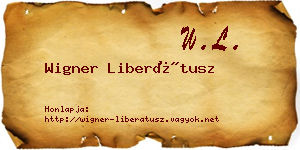 Wigner Liberátusz névjegykártya
